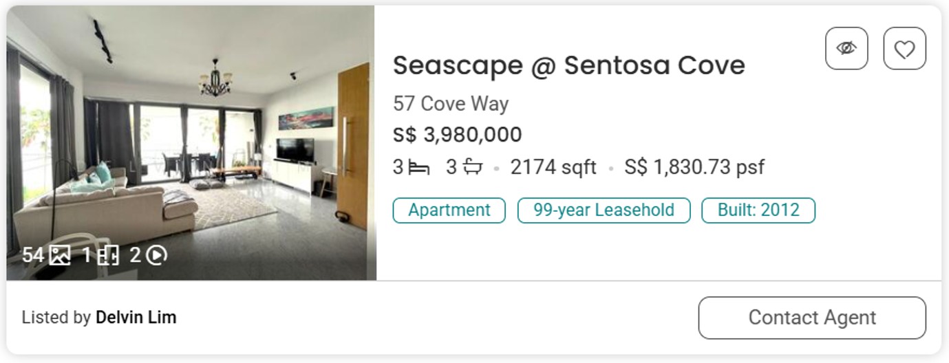 Seascape @ Sentosa Cove