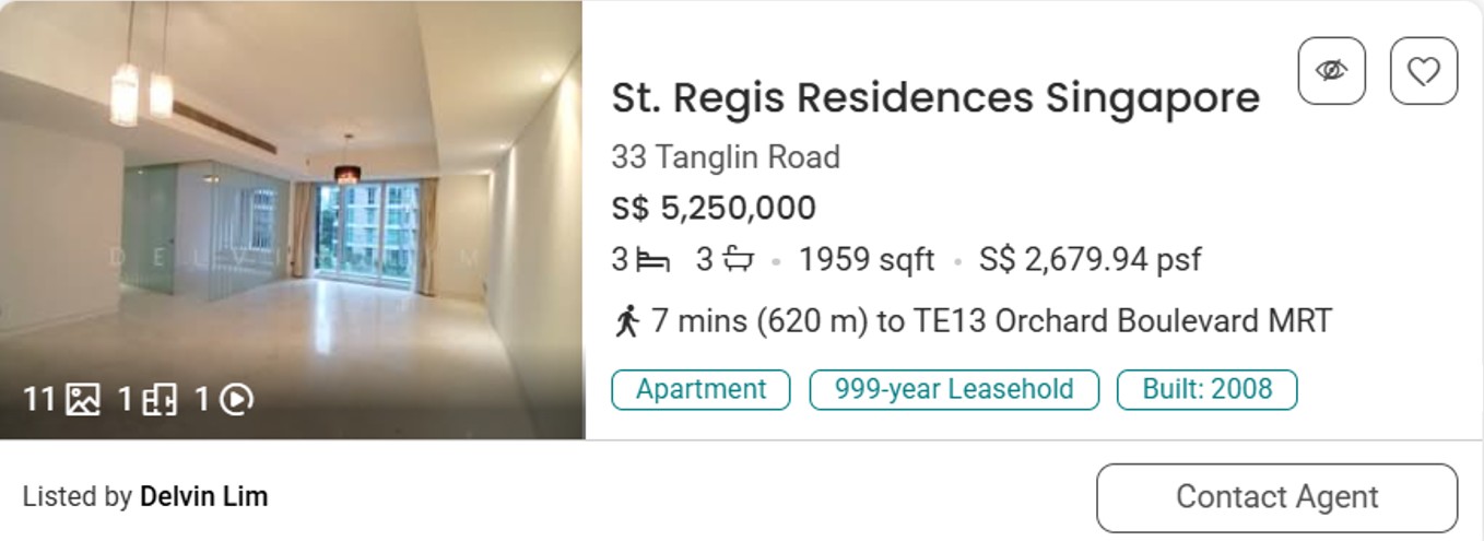 St. Regis Residences Singapore